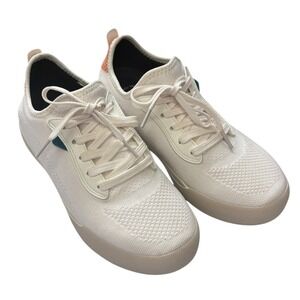 Vessi Women's Weekend Sneakers Knit White Waterproof Sporty‎ Athleisure Size 8
